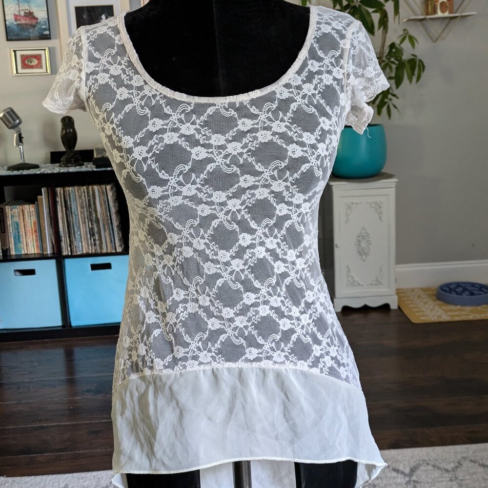 Wet Seal Lace Top XS